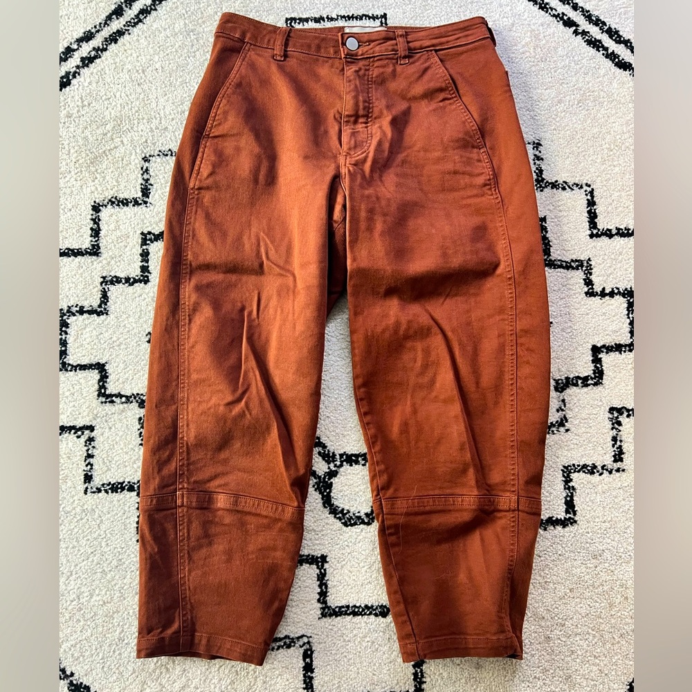 Everlane utility barrel pant in rosewood size 10